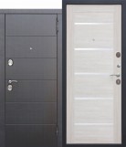 Входная металлическая дверь 10,5 см Чикаго Царга дуб шале белый с МДФ панелями